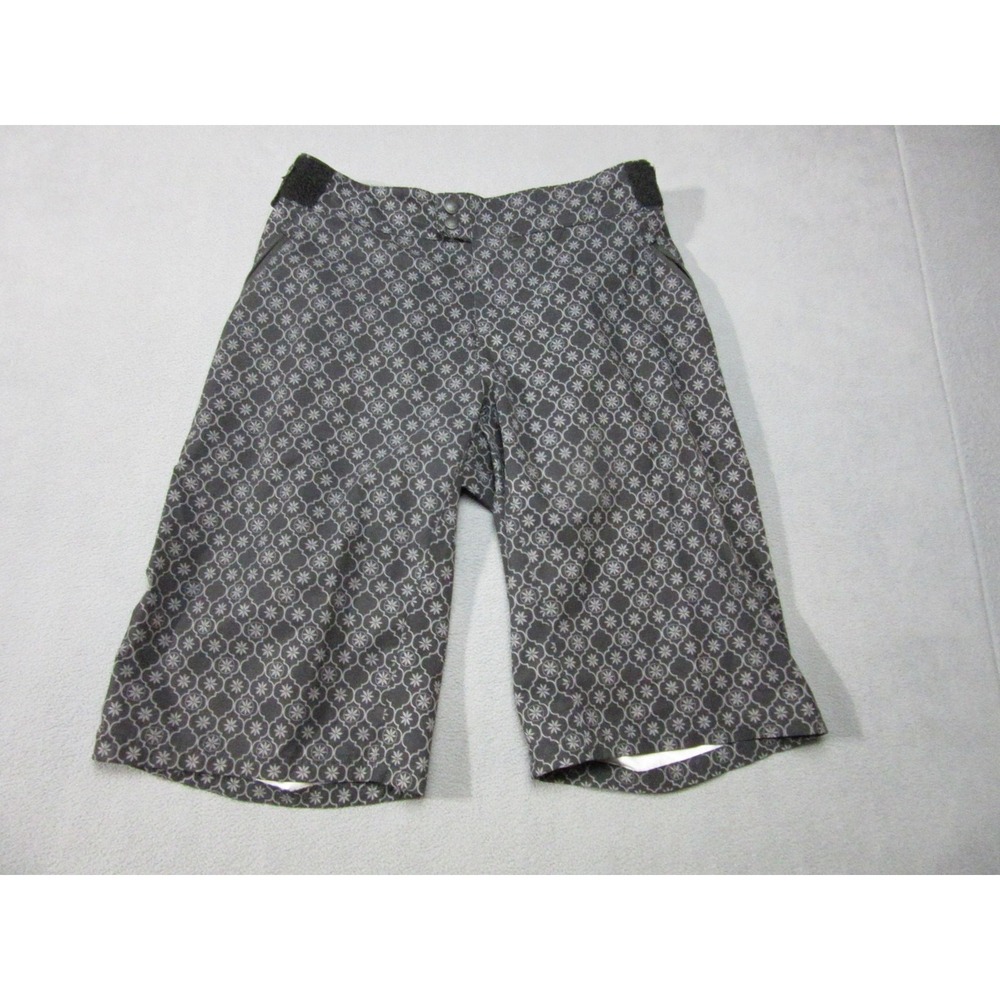 Zoic Shorts Mens XL Black Gray Geometric Adjustable Waist Cycling MTB Biking